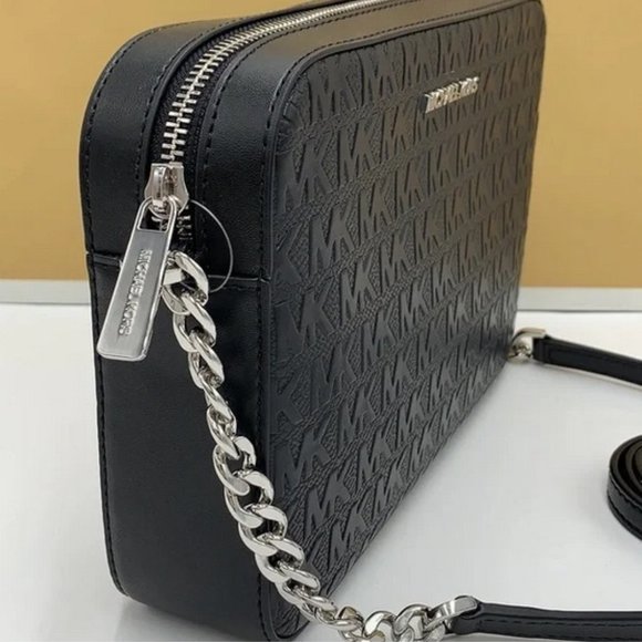 MICHAEL KORS LARGE EAST WEST CROSSBODY BLACK - Picture 15 of 16